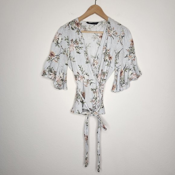 ZARA BASIC Blouse à manches longues Dames T 38 rose chair style d